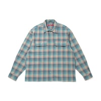 [HIDE AND SEEK]Flannel Check L/S Shirt/SAX