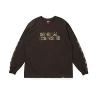 [HIDEANDSEEK×Toru Nishiura]Original H&S L/S Tee/BROWN