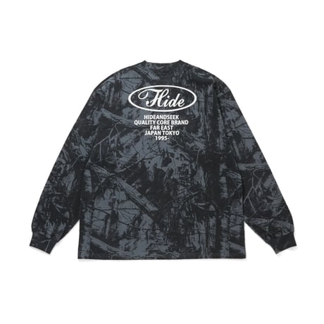 [HIDE AND SEEK]Camo L/S Tee/Realtree BLK