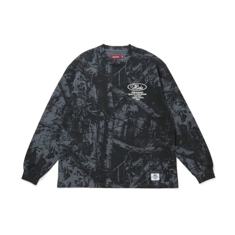 [HIDE AND SEEK]Camo L/S Tee/Realtree BLK
