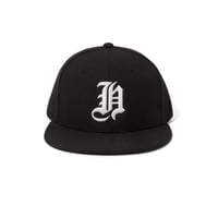 [HIDE AND SEEK]H-Baseball CAP(26ss)/BLK×WHT