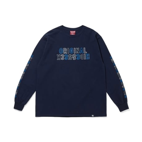 [HIDEANDSEEK×Toru Nishiura]Original H&S L/S Tee/NAVY