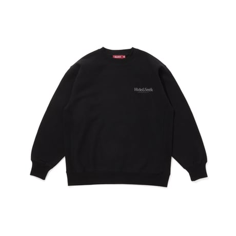 [HIDE AND SEEK]Logo Sweat Shirt-2(25aw)/BLAK