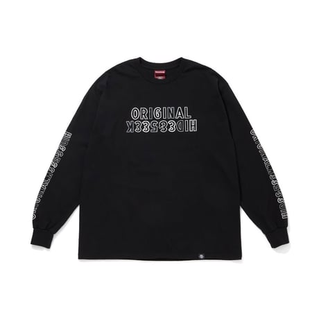 [HIDEANDSEEK×Toru Nishiura]Original H&S L/S Tee/BLACK