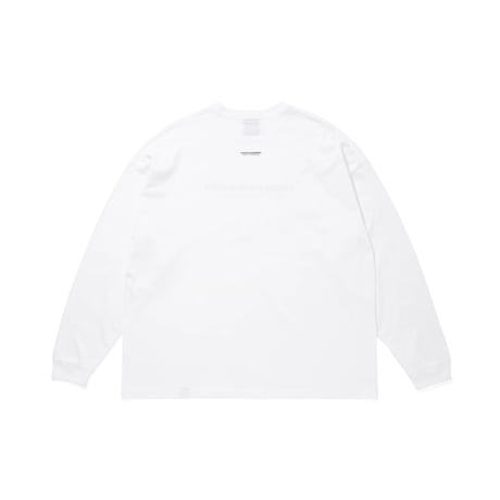 [HIDE AND SEEK]Sports Logo L/S Tee (Loose Fit)/WHITE