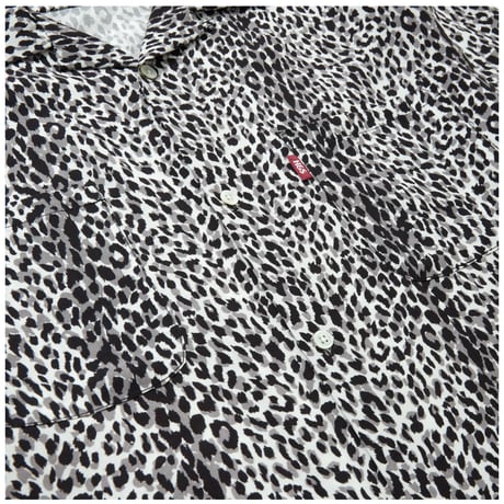 [HIDE AND SEEK]Leopard L/S Shirt/WHITE
