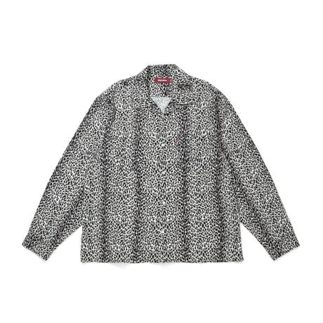 [HIDE AND SEEK]Leopard L/S Shirt/WHITE