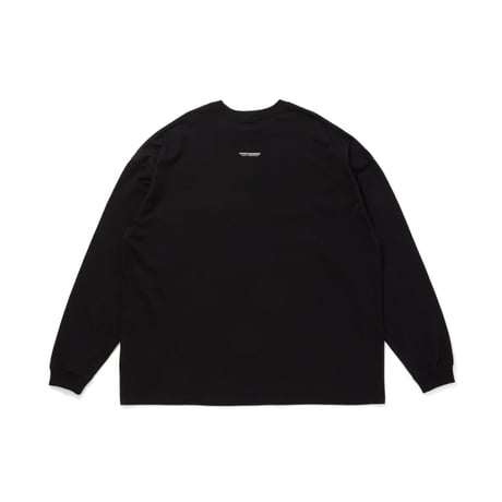 [HIDE AND SEEK]Sports Logo L/S Tee (Loose Fit)/BLACK