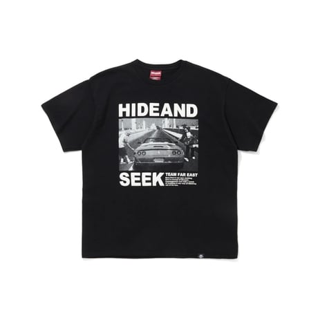 [HIDE AND SEEK]90s S/S Tee/BLK×WHT