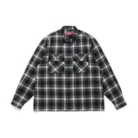 [HIDE AND SEEK]Ombre Check L/S Shirt(26ss)/BLACK