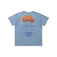 [HIDE AND SEEK]Flame S/S Tee/D-Blue