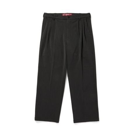 [HIDE AND SEEK]Striped Tuck Slacks/GRAY