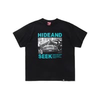 [HIDE AND SEEK]90s S/S Tee/BLK×Green