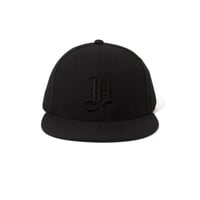 [HIDE AND SEEK]H-Baseball CAP(26ss)/BLK×BLK