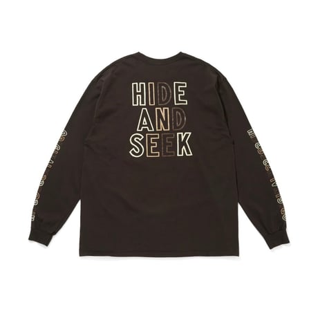 [HIDEANDSEEK×Toru Nishiura]Original H&S L/S Tee/BROWN