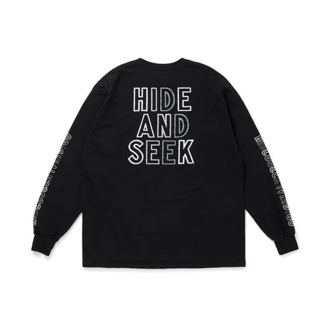 [HIDEANDSEEK×Toru Nishiura]Original H&S L/S Tee/BLACK