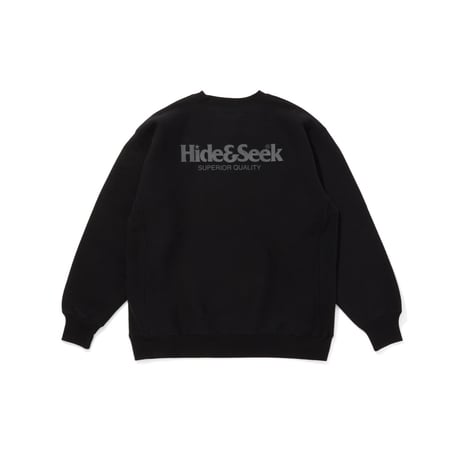 [HIDE AND SEEK]Logo Sweat Shirt-2(25aw)/BLAK