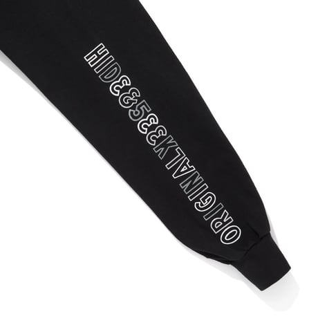 [HIDEANDSEEK×Toru Nishiura]Original H&S L/S Tee/BLACK
