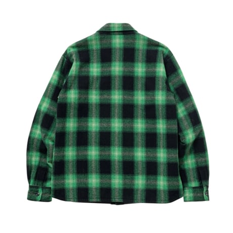 [RATS]WOOL CHECK SHIRT JKT/GREEN