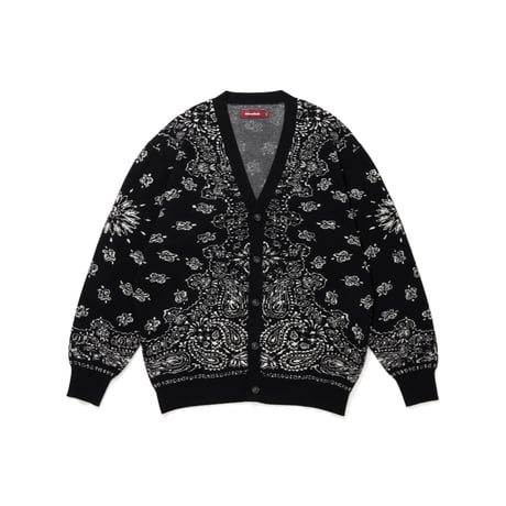 [HIDE AND SEEK]Bandana Cardigan/BLK×WHT