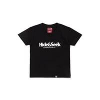 [HIDEANDSEEK]Logo Kids S/S Tee/BLACK