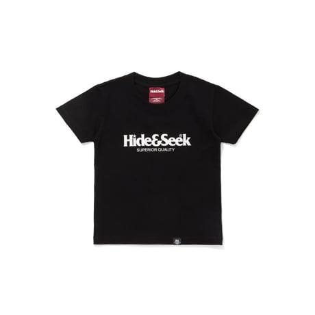 [HIDEANDSEEK]Logo Kids S/S Tee/BLACK