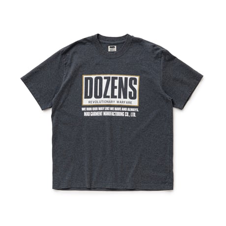 [RATS]DOZENS TEE/CHARCOAL