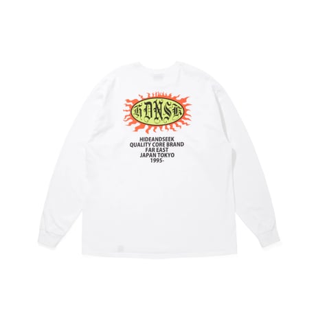 [HIDE AND SEEK]HDNSK L/S Tee/WHITE