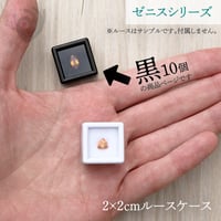 【10個】2cmルースケース【黒／アクリル窓／ゼニスシリーズ】