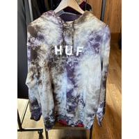 【HUF】タイダイ柄 プルオーバーパーカー Lサイズ / フロントロゴ