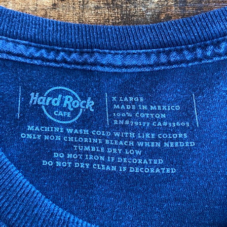 【Hard Rock CAFE】 “New York” アイアンクロス 翼 グラフィック Tシャツ XL ブラック