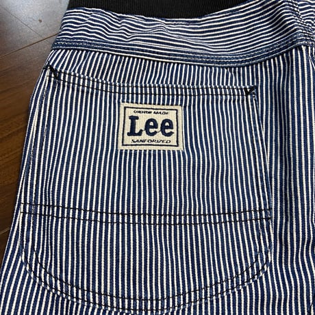 【Lee】  ヒッコリー ストライプ リブ イージーパンツ W30