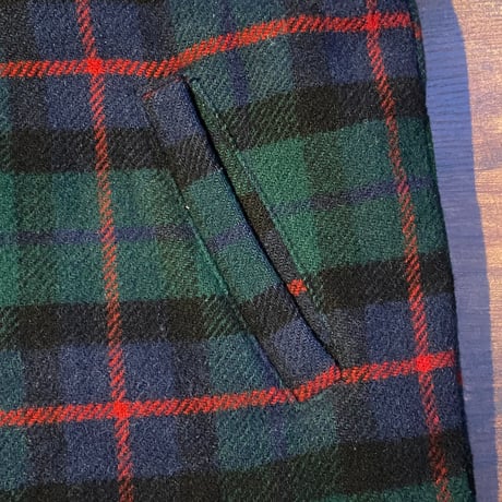 【Woolrich × Holubar】 USA製 Mサイズ タータンチェック ウール生地 ラグランスリーブ ブルゾン