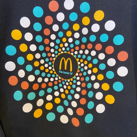 激レア　企業物　McDonald’s　「I'm lovin'it」ドット柄スウェットXL