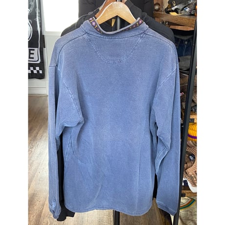 【alf / Made in USA】希少！チロリアンテープ スウェット L / 襟付き ドローコード