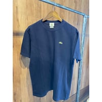 希少【LACOSTE】 フランス製 半袖 Tシャツ ネイビー 5（L相当）フレンチラコステ