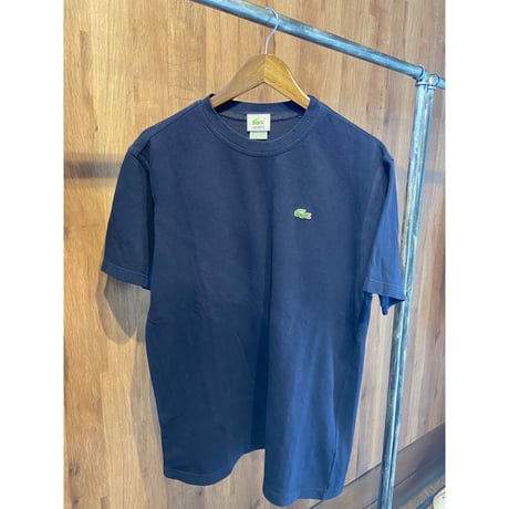 希少【LACOSTE】 フランス製 半袖 Tシャツ ネイビー 5（L相当）フレンチラコステ