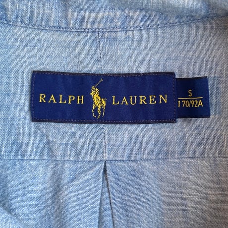 【RALPH LAUREN 】定番アイテム シャンブレー ボタンダウンシャツ S