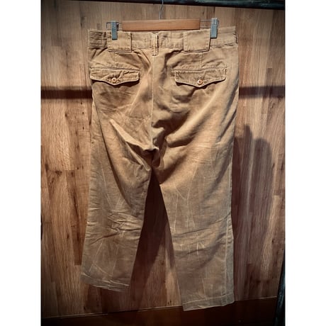 【POLO by Ralph Lauren】 ミリタリーチノパンツ W34 L32 MODERN GI ボタンフライ ブラウン