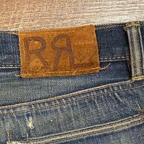Made in USA【RRL】デニムパンツ　ストレート　32×32　ボタンフライ