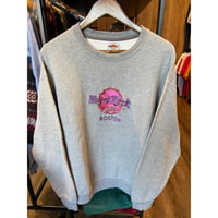 【XL/刺繍ロゴ】Hard Rock CAFE ハードロックカフェ BOSTON スウェット