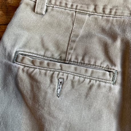90s USA製 【Polo by Ralph Lauren】 2タック チノパンツ カーキ W33 L34