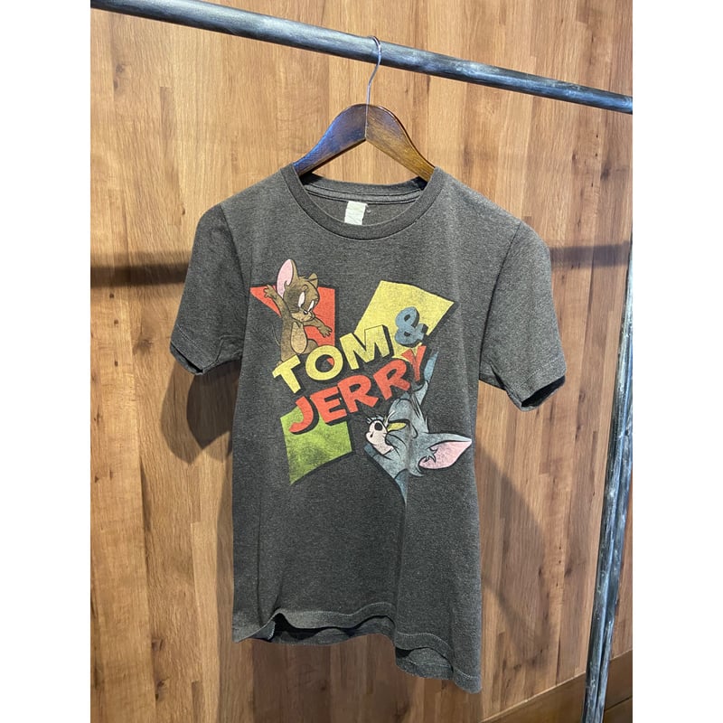 TOM & JERRY】 キャラクタープリントTシャツ グレー S | Reselect