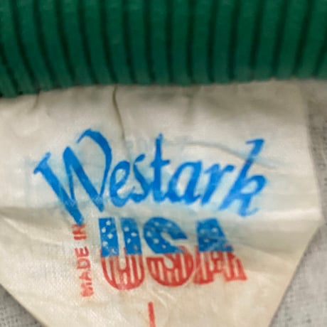 80s‐90s　USA製　【Westark】ヴィンテージ　スタジャン　L　グリーン