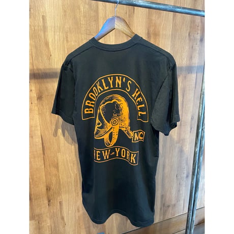 【The Brooklyn Circus】 モーターサイクル プリントTシャツ L ブラック アメカジ USA製