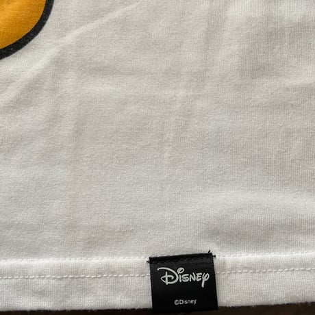 【Disney】 ミッキー＆ドナルド ビッグプリントTシャツ ホワイト LL
