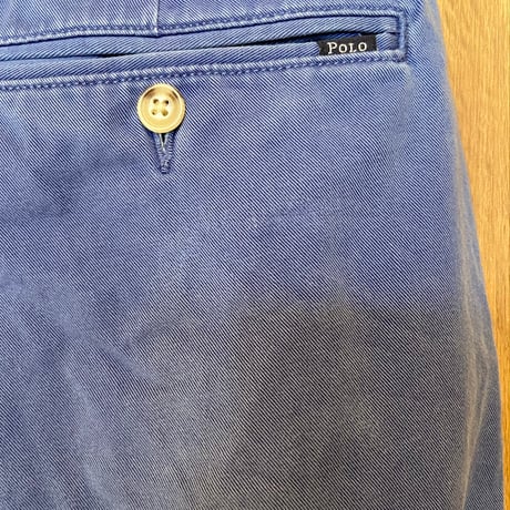 【POLO RALPH LAUREN】クラシックフィット チノパン W36 L32 ブルー