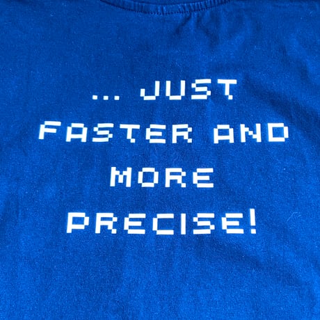 【UGA Biopharma】 理系 パロディTシャツ「LIKE A PIPETTING ROBOT」ネイビー M
