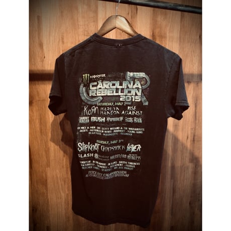 フェスT【CAROLINA REBELLION 2015】 ラウドロック・メタル フェスTシャツ ブラック