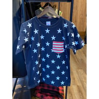 【Champion 】 デッドストック Lサイズ　C3-F310 リバースウィーブ 星柄 Tシャツ USAデザイン